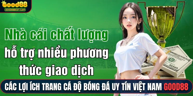 Trang Cá Độ Bóng Đá Uy Tín Nhất Việt Nam Rất Đáng Để Trải Nghiệm 4 Đa dạng lợi ích trang cá độ bóng đá uy tín Việt Nam Good88 hiện nay